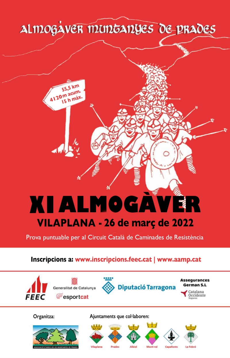 XI ALMOGÀVER MUNTANYES DE PRADES - Inscriu-te