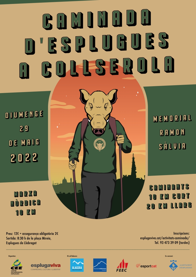 CAMINADA ESPLUGUES A COLLSEROLA - Inscriu-te