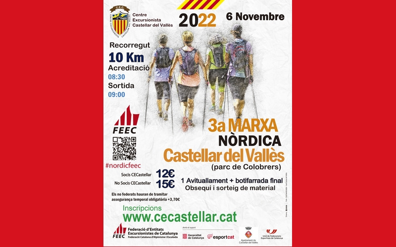 3A MARXA NÒRDICA CASTELLAR DEL VALLÈS - Inscriu-te