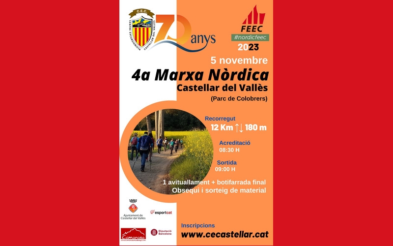 4A MARXA NÒRDICA CASTELLAR DEL VALLÈS - Inscriu-te