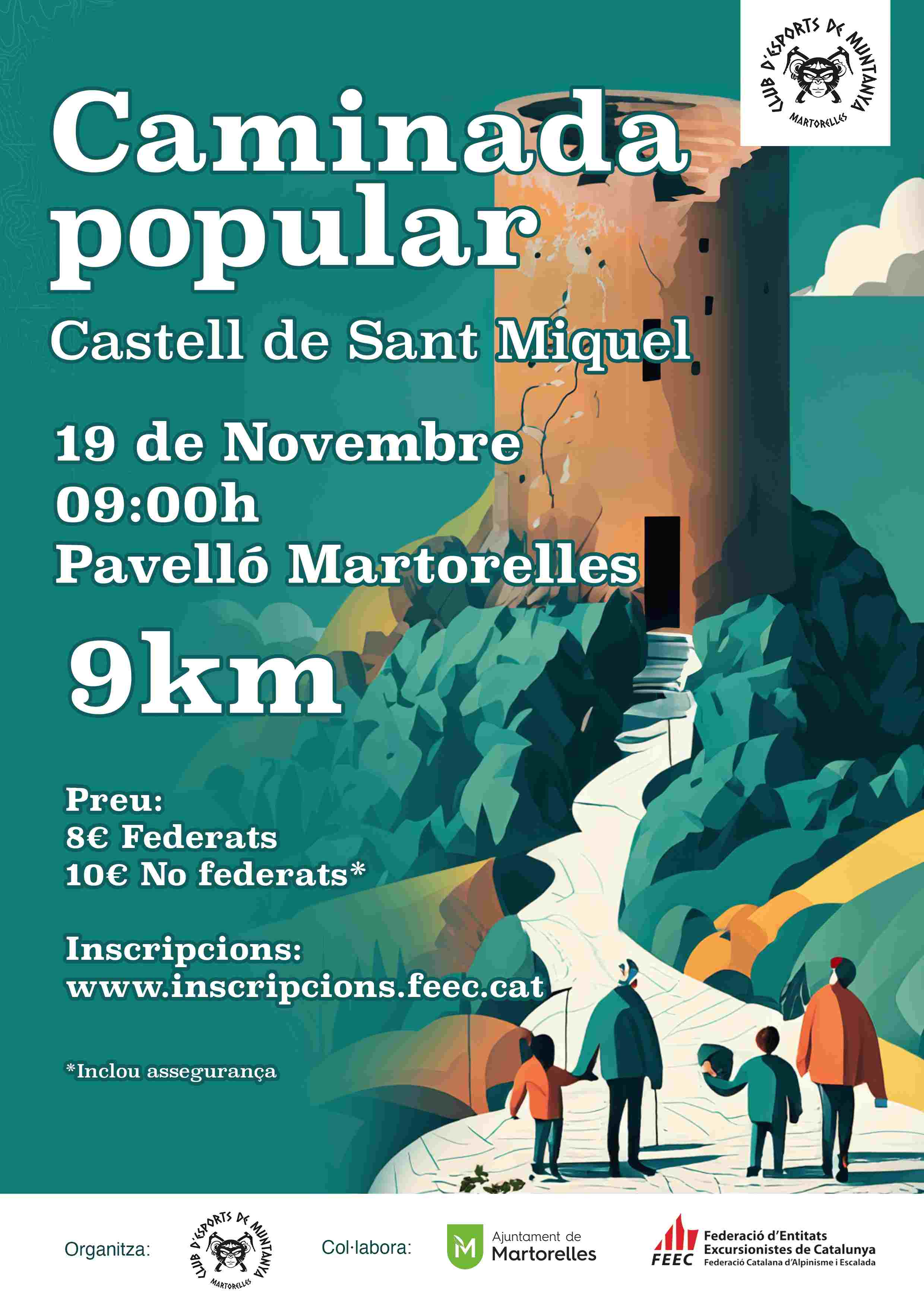 CAMINADA POPULAR AL CASTELL DE SANT MIQUEL - Inscriu-te