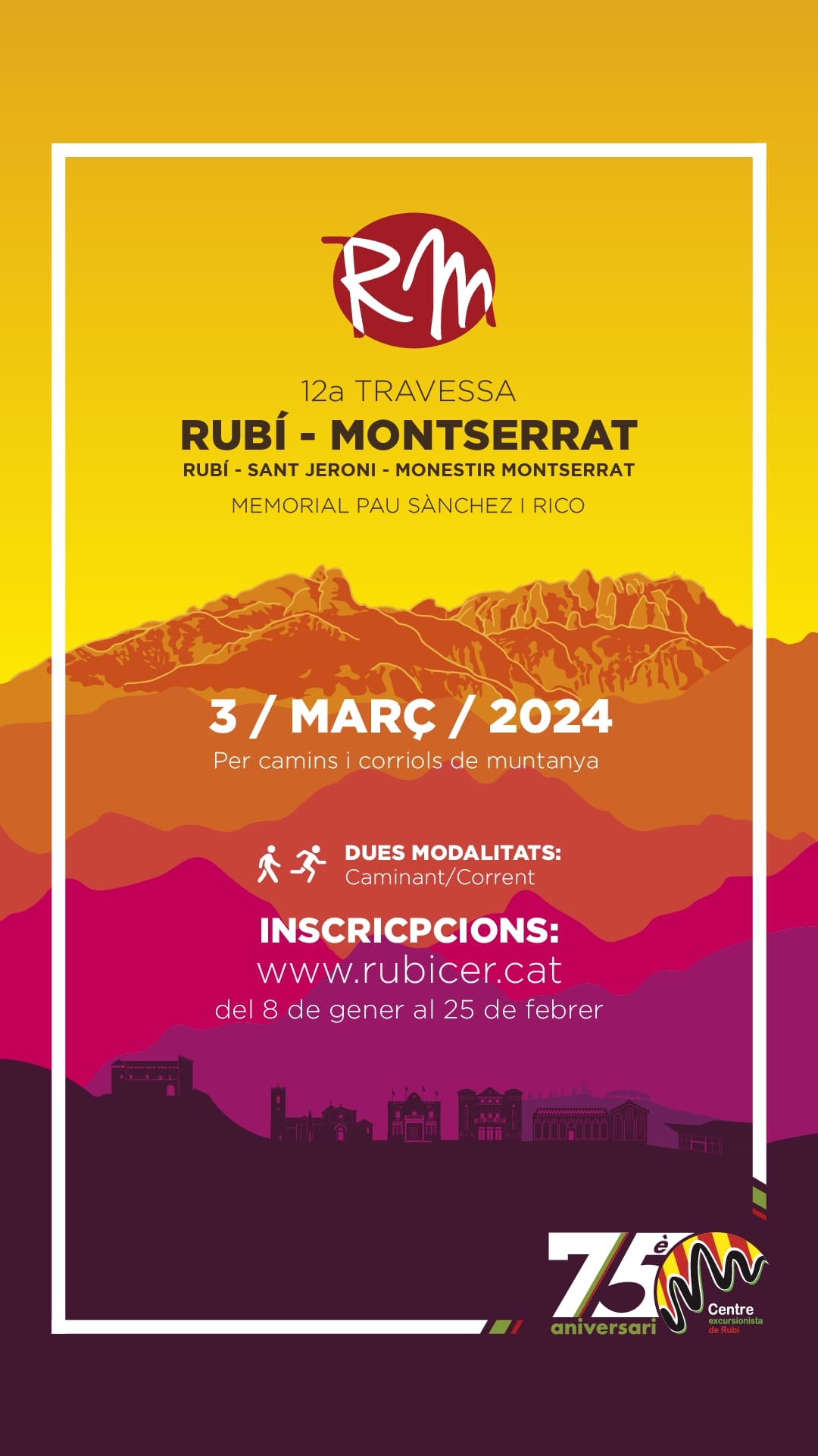 12A TRAVESSA RUBÍ - MONTSERRAT - Inscriu-te