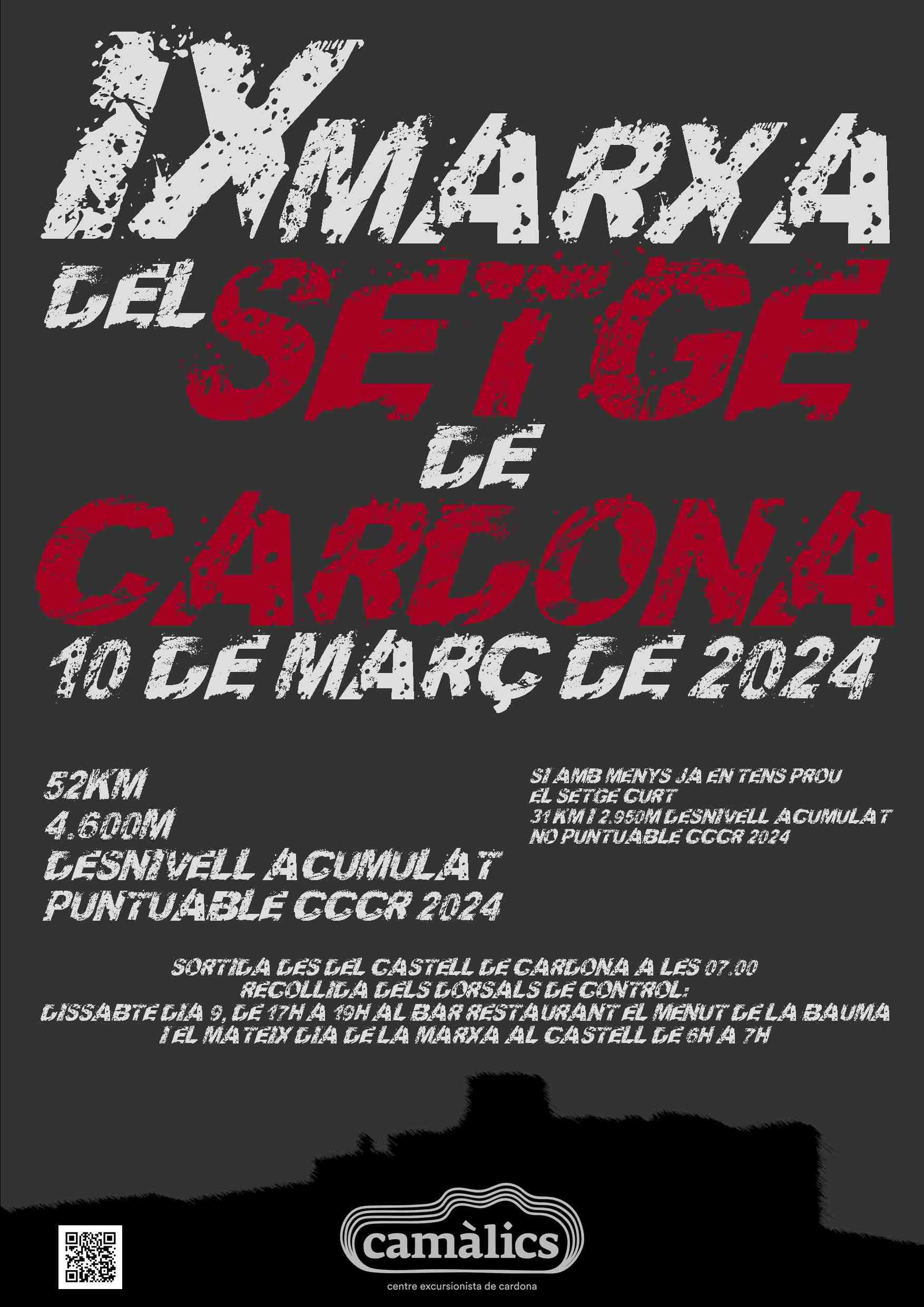 9A MARXA DEL SETGE DE CARDONA - Inscriu-te