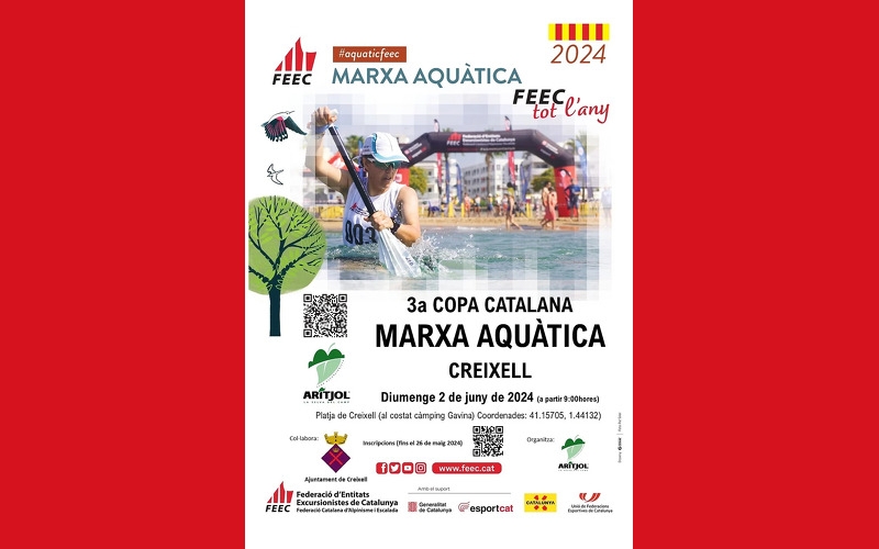 1A PROVA - 3A COPA DE CATALUNYA DE MARXA AQUÀTICA VILA DE CREIXELL - Inscriu-te