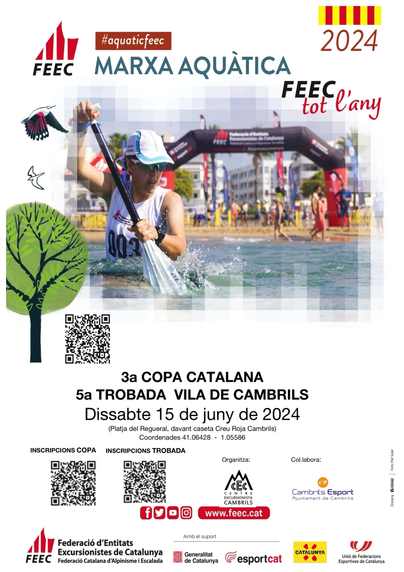 5A TROBADA DE MARXA AQUÀTICA VILA DE CAMBRILS - Inscriu-te