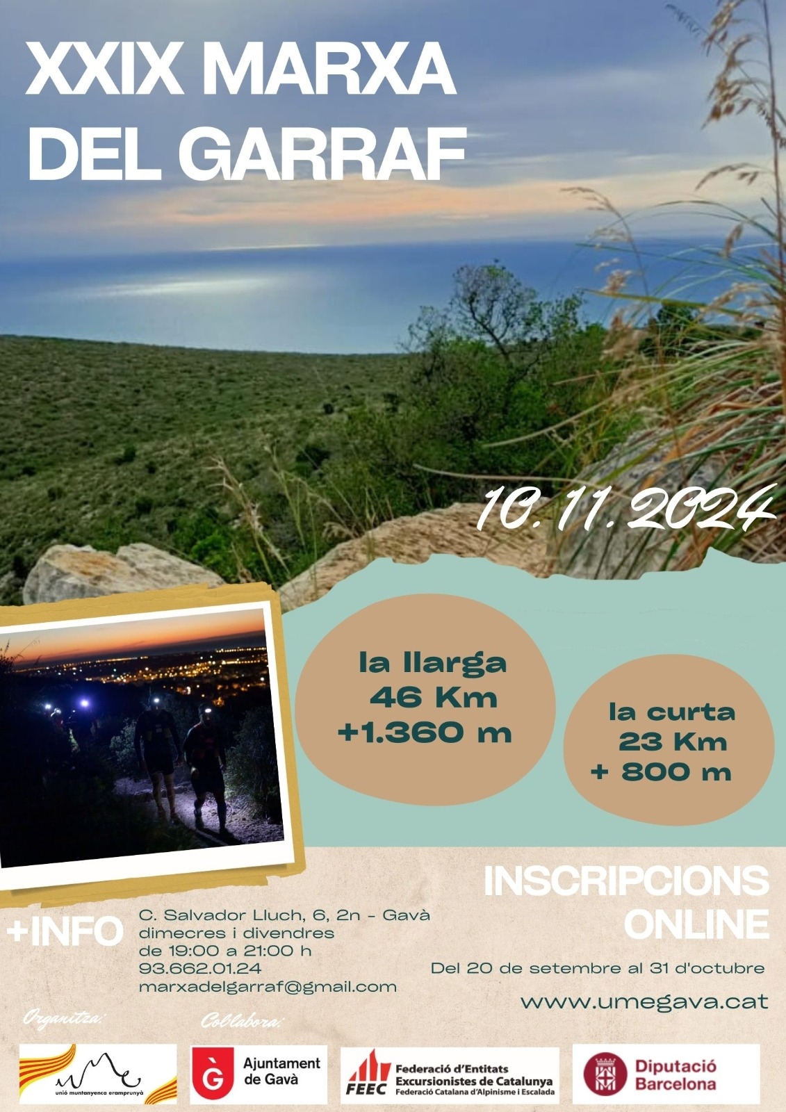 MARXA DEL GARRAF - LLARGA - 46 KM - Inscriu-te