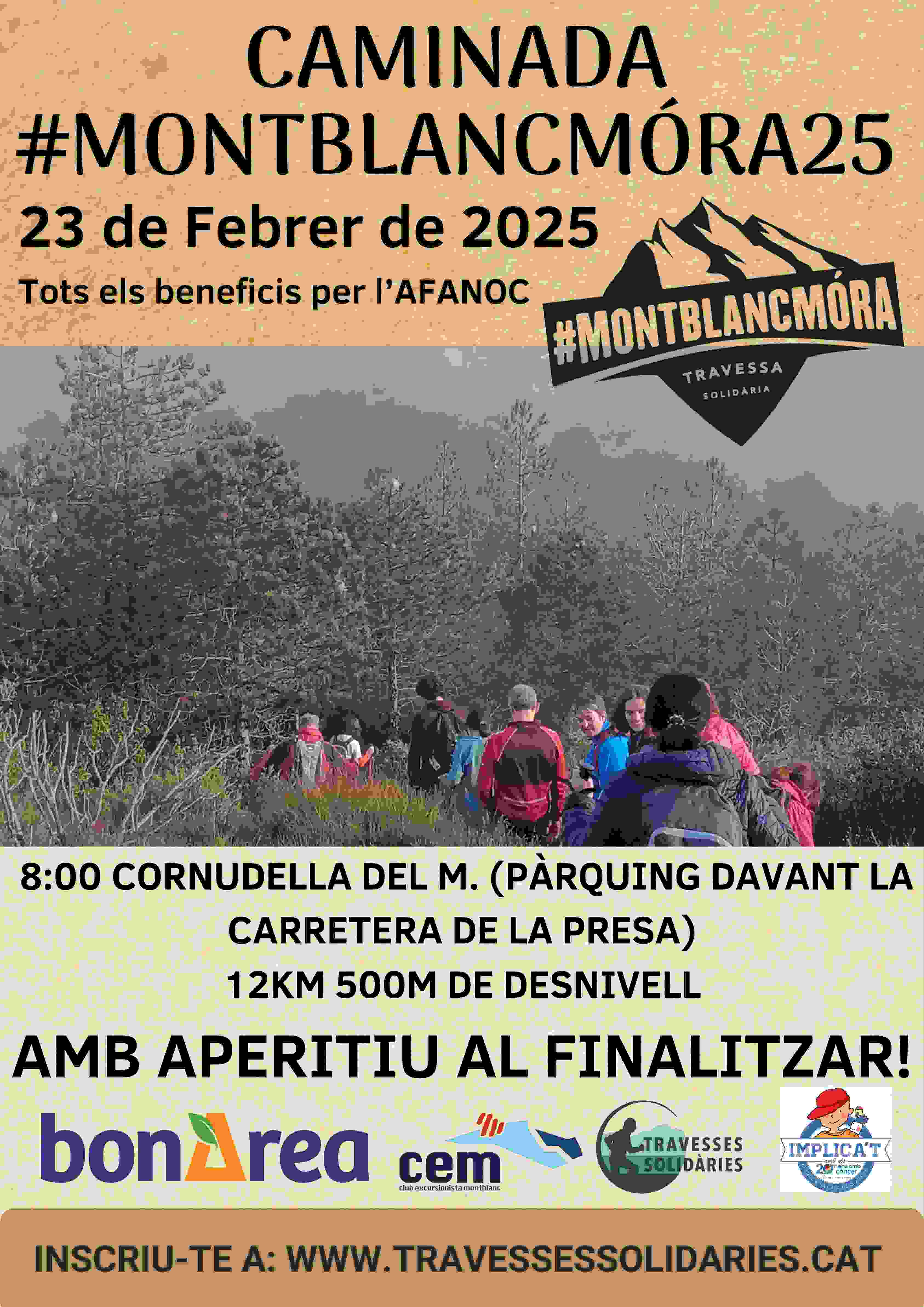 CAMINADA SOLIDÀRIA #MONTBLANCMÓRA25 - Inscriu-te