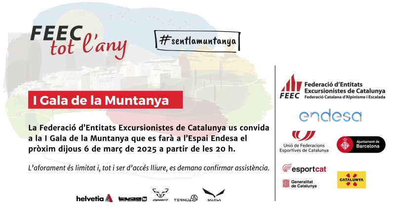 I GALA DE LA MUNTANYA ESPAI ENDESA 6 DE MARÇ - Inscriu-te