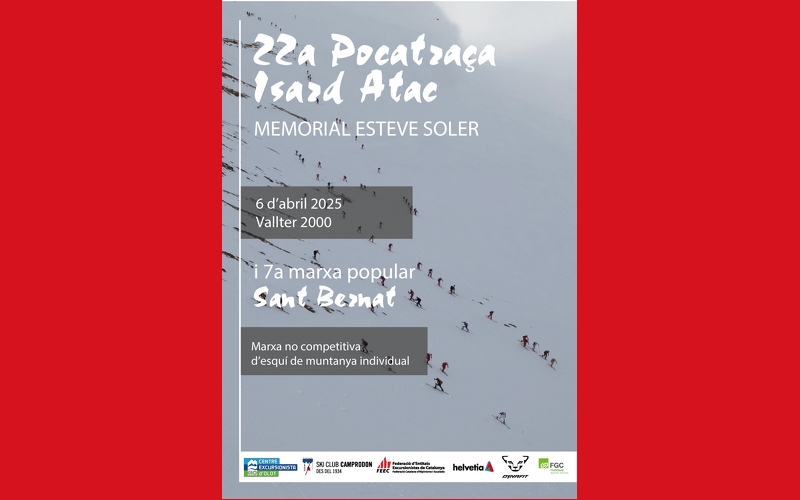 22A POCATRAÇA ISARD ATAC MEMORIAL ESTEVE SOLER I 7A MARXA POPULAR SANT BERNAT - Inscriu-te