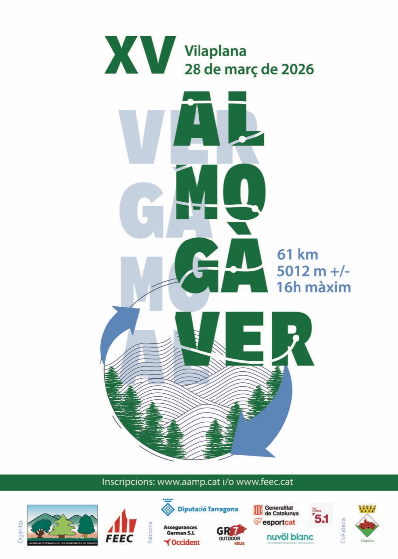 XV ALMOGÀVER MUNTANYES DE PRADES - Inscriu-te