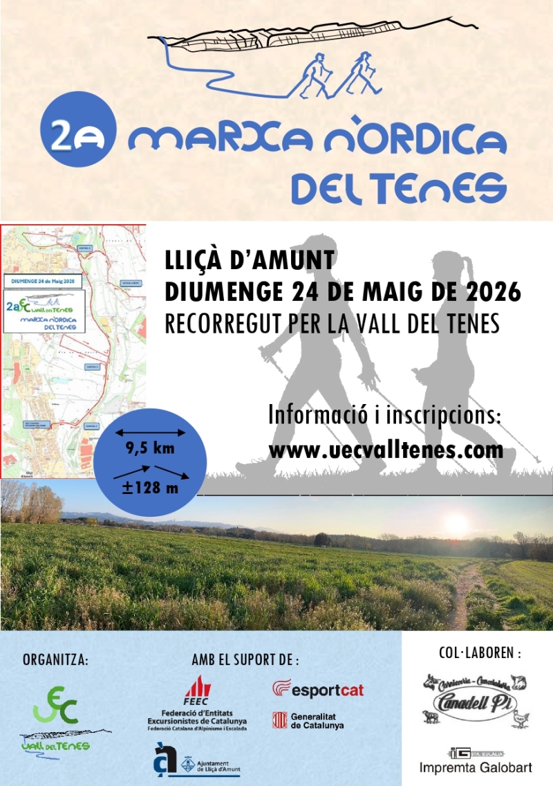 2A MARXA NÒRDICA DEL TENES 2026 - Inscriu-te
