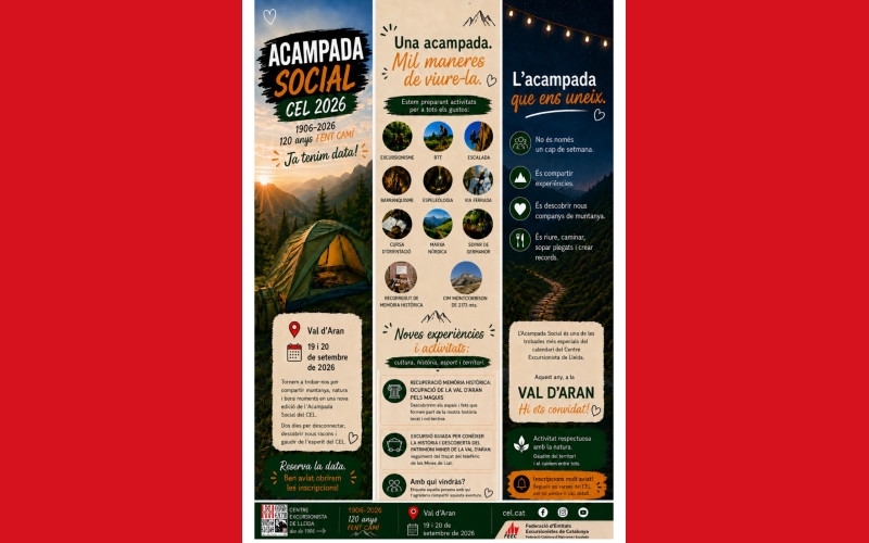 ACAMPADA SOCIAL CEL 2026 - Inscriu-te