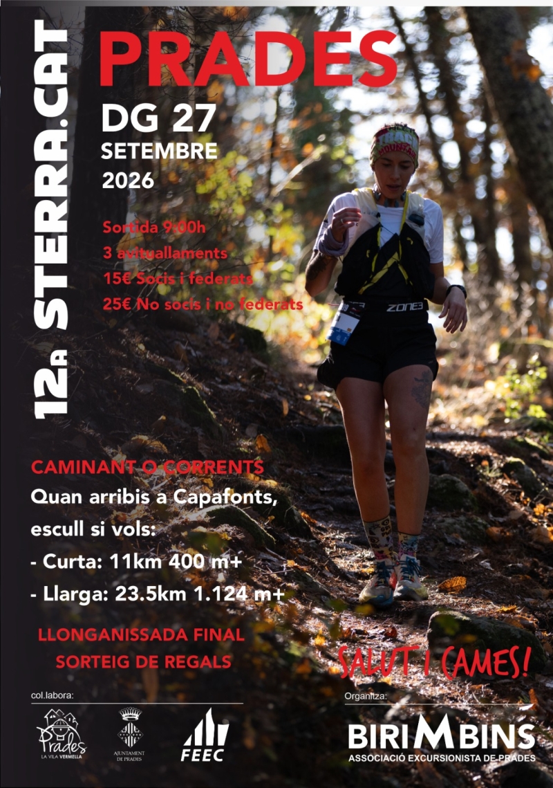 12A S'TERRA.CAT PRADES - Inscriu-te