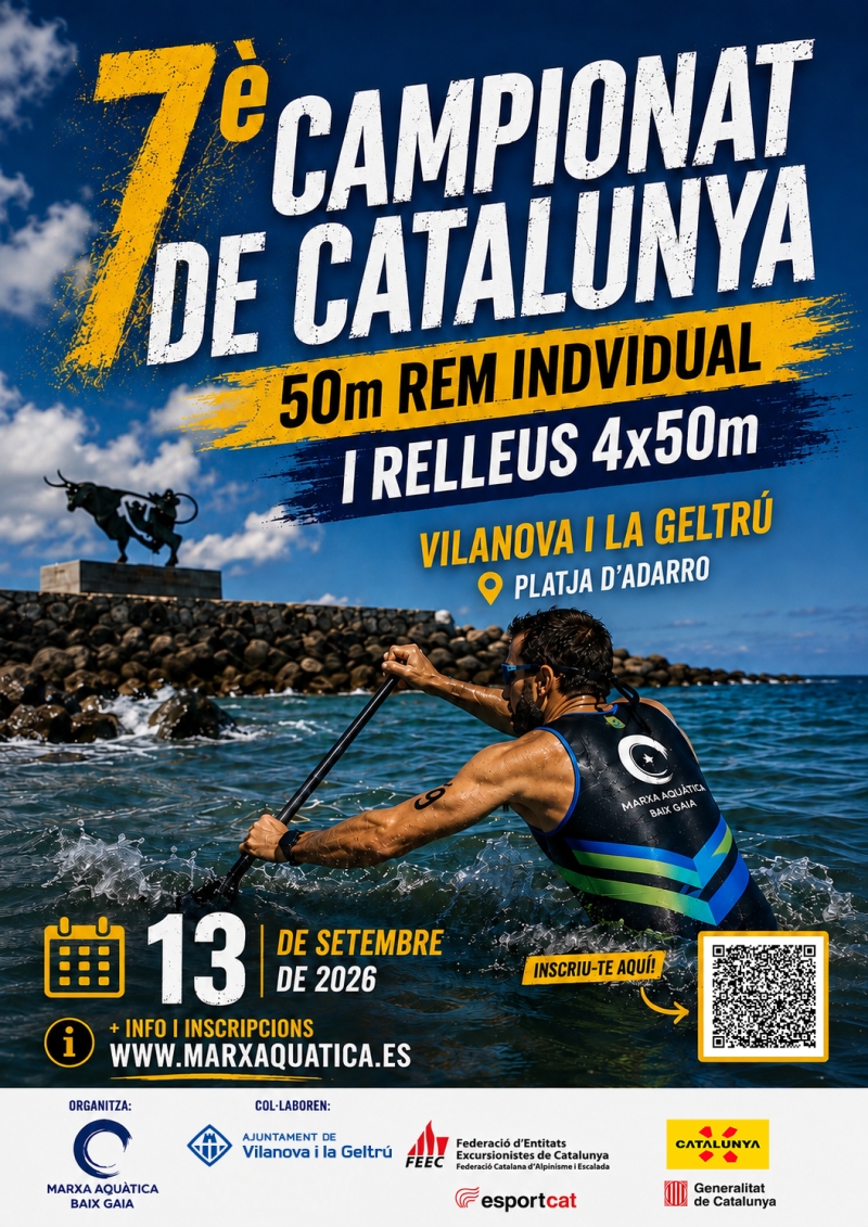 7È CAMPIONAT DE CATALUNYA DE 50M REM INDIVIDUAL I RELLEUS 4X50M - Inscriu-te
