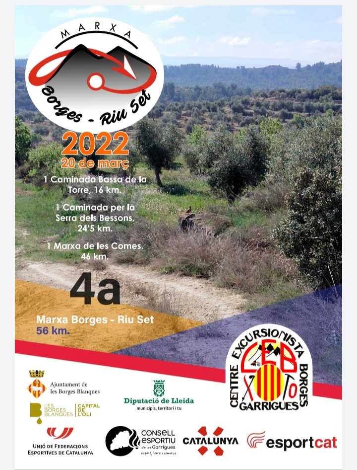 4A MARXA DE LES BORGES - RIUSET - Inscriu-te