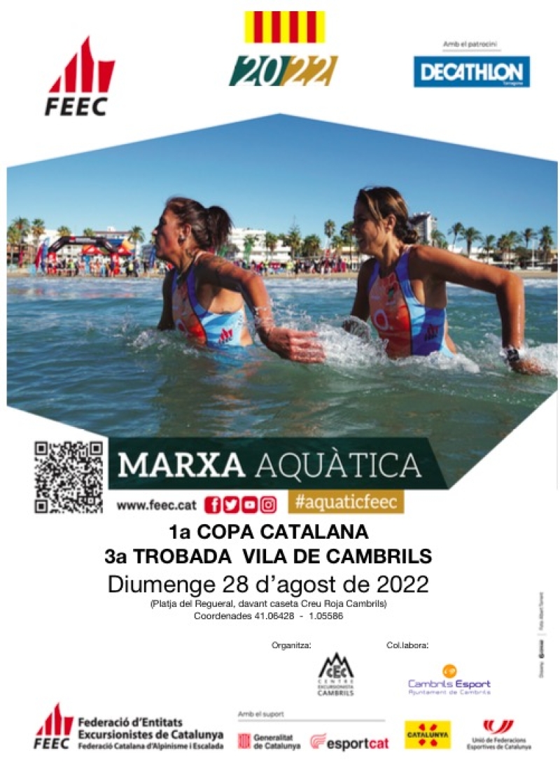 1RA. COPA DE CATALUNYA DE MARXA AQUÀTICA VILA DE CAMBRILS - Inscriu-te 1RA. COPA DE CATALUNYA DE MARXA AQUÀTICA VILA DE CAMBRILS - Inscriu-te
