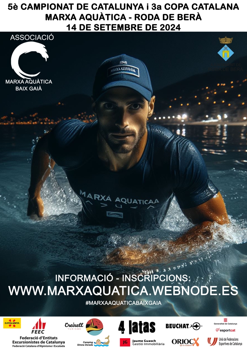 5È CAMPIONAT DE CATALUNYA I 3A COPA CATALANA DE MARXA AQUÀTICA - RODA DE BERÀ - Inscriu-te 5È CAMPIONAT DE CATALUNYA I 3A COPA CATALANA DE MARXA AQUÀTICA - RODA DE BERÀ - Inscriu-te